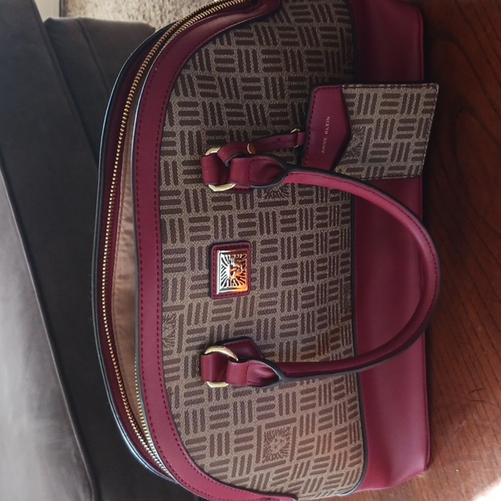 Anne Klein Red and Brown Women's Bag